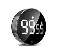 DSXVJHD Digital Kitchen Timer, Magnetic Egg Timer for Cooking, Visual Productivity Timer with 3 Levels Volume and Brightness, Countdown Cooking Timer for Classroom, Fitness, Home, Working Use