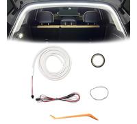 DSXVJHD Dynamic Flowing Car Trunk Light Strip, Flexible Universal Car Boot Led Strip Light, Automatic Sensing Interior Hood Dynamic Lights for Cars Suvs Trucks(White, Full Circle 4m/13.2ft)