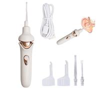 DSXVJHD Ear Wax Removal Kit, Automatic Ear Wax Cleaner with LED Light, Electric Vacuum Earwax Remover, Cordless Ear Wax Remover Cleaning Tool, Painless Ear Scoop for Kids, Adults