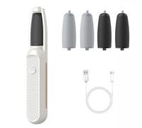 DSXVJHD Foot File Hard Skin Remover, Electric Callus Remover for Feet, Adjustable Speed, Professional Foot Sander Pedicure Tools for Dry Dead Skin Cracked Heels Calluses (Beige)