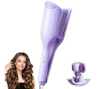 DSXVJHD Hair Waver Crimper Hair, 36mm Deep Waver Hair Curler for Women, French Wave Curling Iron with 11 Temperatures, Anti-Scald Curling Wand for Short, Long, Fluffy, Waves, Straight Hairstyle