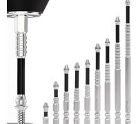 DSXVJHD High Magnetic Screwdriver Drill Bit Set, 9pcs Heavy Duty Anti-Slip Impact Driver Bits, Universal Anti-Slip Bits for Electric Screwdrivers, Durable Magnetic Tips for Various Materials