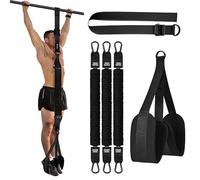 DSXVJHD Pull Up Assistance Bands, Adjustable Resistance Band with Feet/Knee Rest, Heavy Duty Resistance Band for Pull Up Bar, Women Men Strength Training Workout Band for Home Gym(225 LBS) (Black)