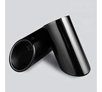 Dsycar Black Coated Polished Finish Stainless Steel Car Exhaust Muffler Tip Pipe Compatible with VW Volkswagen JETTA 2009-2018 / SAGITAR 2011-2015 / POLO 2012-2014 / GOLF 7 2013-2015 (Black)