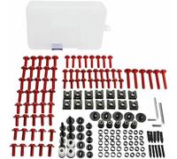 DSYSRX 177PCS Motorcycle Bolts Kit Screws Complete Full Fairing Bolts Kit Washer Fastener Clips Steel Nuts for All Motorcycle