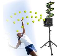 DSYYNAY Portable Pickleball Machine - Remote Control, Adjustable Angle, 33 Balls, 5200mAh Battery, Adjustable Distance, Agile Training for Beginners