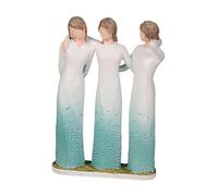 Dszemie Friend Birthday Gifts for Women, Unique 3 Sisters Friendship Resin Figurines Statue, Blue Gradient Dress Sisters Figurine, from Sisters, Present for Besties Female Christmas Day