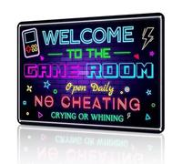 Dszemie Game Room Metal Sign, 11.81×7.87'' Vibrant Neon Video Game Decor for Boys Room, Gaming Room Wall Art, Playroom Posters, Ideal for Teenage Boys, Gamer Room Decor for Bedroom,