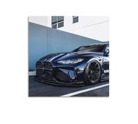 DSZLJY Luxury Car Poster for M4 in Urban Setting Poster Decorative Painting Canvas Wall Posters And Art Picture Print Modern Family Bedroom Decor Posters 12x12inch(30x30cm)
