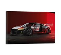 DSZLJY Luxury Sport Car R8 LMS ABT GT3 Racing Car Poster Poster Decorative Painting Canvas Wall Posters And Art Picture Print Modern Family Bedroom Decor Posters 24x36inch(60x90cm)
