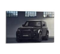 DSZLJY Luxury SUV Poster Black Defender 90 Modern Architecture London Poster Decorative Painting Canvas Wall Posters And Art Picture Print Modern Family Bedroom Decor Posters 16x24inch(40x60cm)