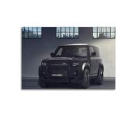 DSZLJY Luxury SUV Poster Black Defender 90 Modern Architecture London Poster Decorative Painting Canvas Wall Posters And Art Picture Print Modern Family Bedroom Decor Posters 24x36inch(60x90cm)