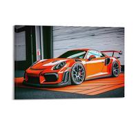 DSZLJY Race Car Poster for Track Wind Porsche Spirit 911 GT3 RS Edition Poster Decorative Painting Canvas Wall Posters And Art Picture Print Modern Family Bedroom Decor Posters 24x36inch(60x90cm)