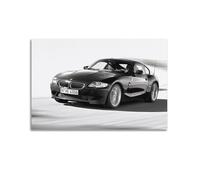 DSZLJY Sports Car Poster Z4 M Coupe Black Luxury Speed Vehicle Poster Decorative Painting Canvas Wall Posters And Art Picture Print Modern Family Bedroom Decor Posters 12x18inch(30x45cm)