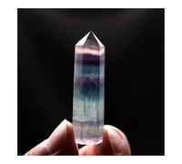 DSZUJTYROP 1pc 200-260g Rainbow Fluorite Hexagonal Crystal