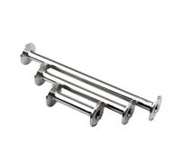 DSZUJTYROP 1pc 304 Stainless Steel Pipe Fitting Pipe Outer Diameter 19mm Homemade Ring Three Clip 50.5mm Length 100mm