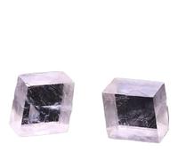 DSZUJTYROP 1pc 490-500g Clear Optical Calcite Raw Cube Iceland Stone and Rough Crystal Minerals Stones