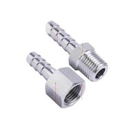 DSZUJTYROP 1pc 4mm Hose Barb 1/8" NPT Female Fitting Connector 304 Stainless