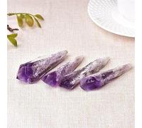 DSZUJTYROP 1pc Amethyst Quartz Cluster Crystal Wand Rough Crystals Stone Home Decor Gift Ornaments (Size : 30-50g)
