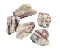 DSZUJTYROP 1pc Gemstone Crystal Stones Rough Red Tourmaline Quartz Stone 120g-180g