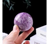 DSZUJTYROP 1PC Lepidolite Crystal Ball Purple Quartz Sphere Collection FengShui Home Decor Ornaments