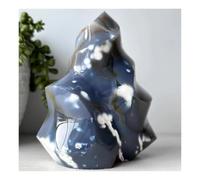 DSZUJTYROP 1pcs 0-50g Black and White Flame Torch Point Tower Gemstone