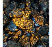 DSZUJTYROP 200g Flame Stones Fluorescent Stone Specimens Aquarium Home Room Decor Gems Crystal