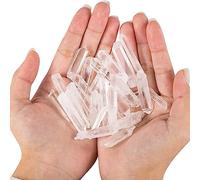DSZUJTYROP 50g Rough White Gem Transparent Quartz Crystal Stone for Jewelry Making Home Decoration Ornaments (Size : 50g)