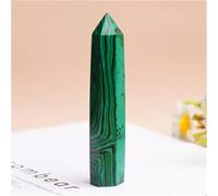 DSZUJTYROP 7-9cm Malachite Tower Stone Geode Crystal Rock Home Decor Ornaments