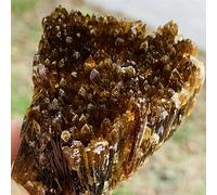 DSZUJTYROP Amber Calcite Cluster Rough Stone Crystal Home Office Decoration Gifts Ornaments (Size : 250-300g)