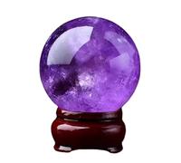 DSZUJTYROP Amethyst Crystal Ball Decorations, Purple Divination Sphere,Gemstone Sculpture Figurine for Home Birthday Wedding,7cm/2.75in
