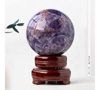 DSZUJTYROP Amethyst Crystal Ball Stone for, Home Office Decor,75~80mm