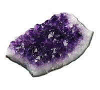 DSZUJTYROP Amethyst Crystal Geode Cluster,Raw Rock Quartz Crystals Collection, Decoration Home Office,320~400g