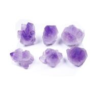 DSZUJTYROP Amethyst Raw Crystals Rough Stones Bulk Gemstones for Tumbling, Cabbing, Fountain, Decoration, Polishing, Wire Wrapping,10-20mm-1000g