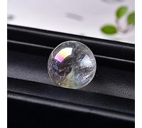 DSZUJTYROP Aura Crystal Ball Colourful Rainbow Clear Quartz Gemstone Ornaments Electroplated Ore Minerals DIY Gift (Size : 2pcs)