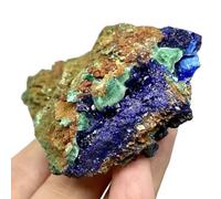 DSZUJTYROP Azurite Raw Crystals, Crystal for Decoration, Rough Stones for Tumbling, Cabbing,Ornament,100~200g
