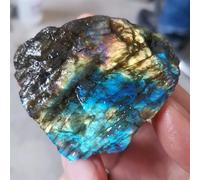DSZUJTYROP Beautiful Labradorite Stone Rough Crystal Home Living Room Ornaments Decor Specimens Collection (Size : 50-70g (1pcs))