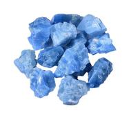 DSZUJTYROP Blue Calcite Crystal Quartz, Gemstone Raw Crystals Rough Stones,Bulk for Polishing,Jewelry Design,Decoration,2~3cm(1000g)