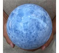 DSZUJTYROP Blue Celestite Sphere Quartz Crystal Ball Ornaments (Size : 400-450g)
