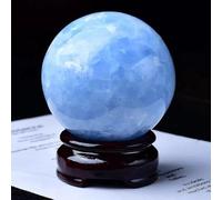 DSZUJTYROP Blue Crystal Ball Lapis Lazuli raw Stone Seven Star Array feng Shui Ornaments Porch Living Room,90mm