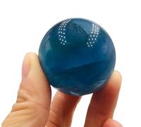 DSZUJTYROP Blue Fluorite Crystal Ball|Polished Gemstone Sphere| Gemstones for, Decoration, Jewelry Making Gift,60-70mm