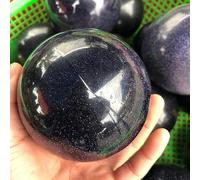 DSZUJTYROP Blue Sand Crystal Ball Stone Ornaments (Size : 1pcs)