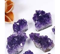 DSZUJTYROP Bulk raw Crystals Stones Amethyst Cluster for (200g)