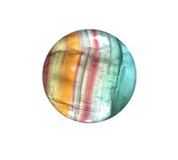 DSZUJTYROP Candy Color Fluorite Crystal Ball Colorful Play Ornamental Stone Home Decoration Crafts,50~60mm