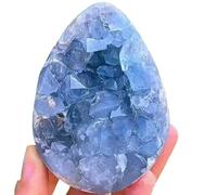 DSZUJTYROP Celestite Cluster -Blue Crystal Cave for Home Decor,Crystals Geode and Stones, Feng Shui Decoration and Collection,300~400g