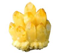 DSZUJTYROP Citrine Cluster Crystal, Yellow Rock, Stone Quartz Gemstone for Home Decoration Ornament,510~600g