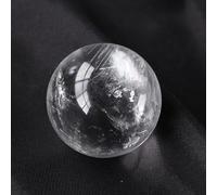 DSZUJTYROP Clear Quartz Crystal Sphere Ball Gemstone Feng Shui Collection Pocket Decorative Stone,60mm