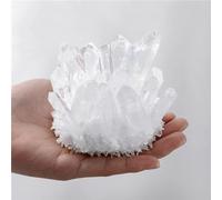 DSZUJTYROP Clear White Quartz Cluster Crystal Geode Raw Gemstone Décor for Home Decor, and Balancing,200-300g