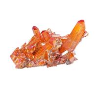 DSZUJTYROP Colorful Titanium Coated Crystal Clusters Stones Cluster Quartz Stone for Home Decoration,E-3-5cm