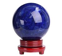 DSZUJTYROP Crystal Ball, 1 Set Decorative with Gift Box and Stand for Photography Office Decoration, Dark Blue,18cm